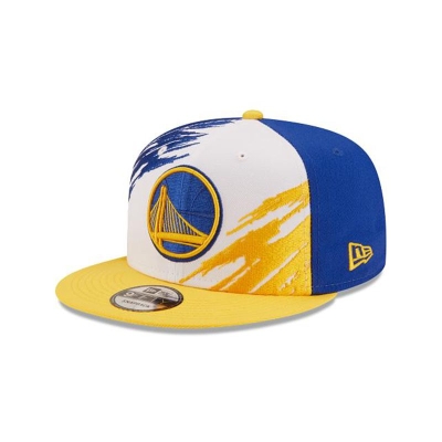 Sapca New Era Golden State Warriors NBA Splatter 9FIFTY Snapback - Albastri